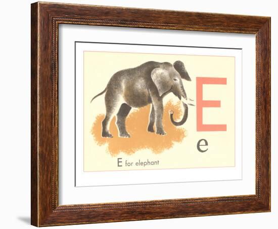 E is for Elephant-null-Framed Premium Giclee Print