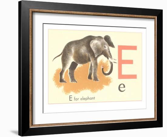 E is for Elephant-null-Framed Premium Giclee Print