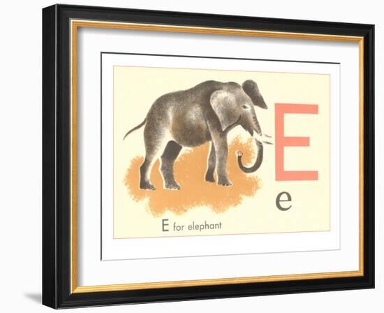 E is for Elephant-null-Framed Premium Giclee Print