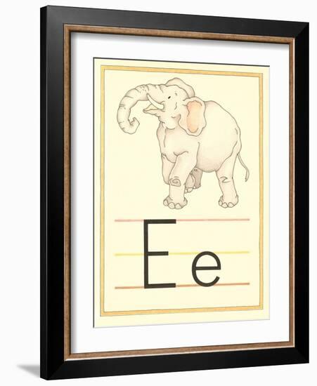 E Is for Elephant-null-Framed Art Print