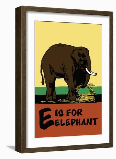 E is for Elephant-Charles Buckles Falls-Framed Premium Giclee Print