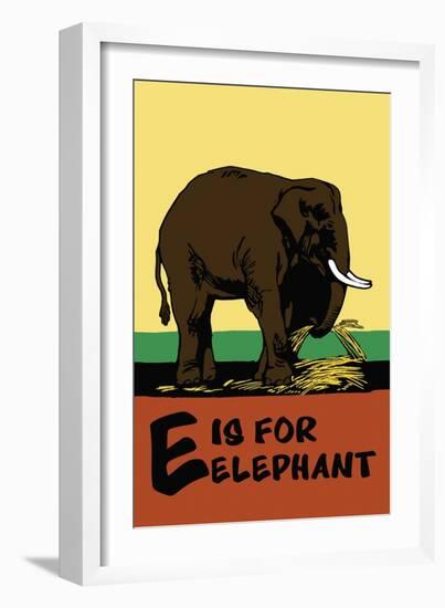 E is for Elephant-Charles Buckles Falls-Framed Premium Giclee Print