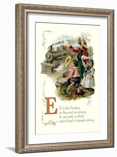 E is for Engine-null-Framed Premium Giclee Print