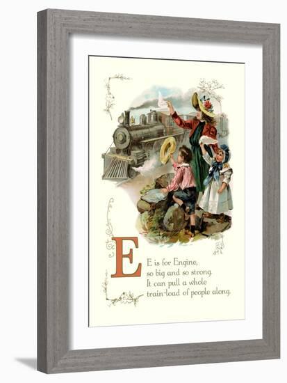 E is for Engine-null-Framed Premium Giclee Print