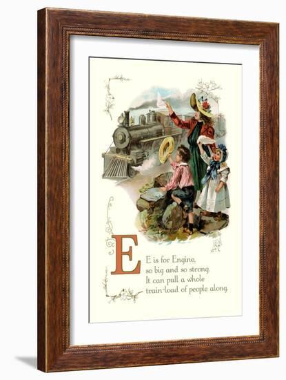 E is for Engine-null-Framed Premium Giclee Print