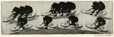 Cycling Silhouette-E. Kneiss-Art Print