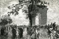 Paris, France - Champs-Elysees-E. Lepere-Art Print