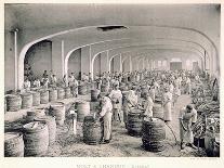 Pouring the Wine into the Barrels, from 'Le France Vinicole', Pub. by Moet and Chandon, Epernay-E.M. Choque-Giclee Print