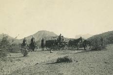 Major Pope M. D. With 11Th Inf. On March In Arizona In 1891-E.M. Jennings-Framed Stretched Canvas