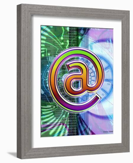 E-mail Symbol-Victor Habbick-Framed Photographic Print