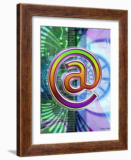 E-mail Symbol-Victor Habbick-Framed Photographic Print