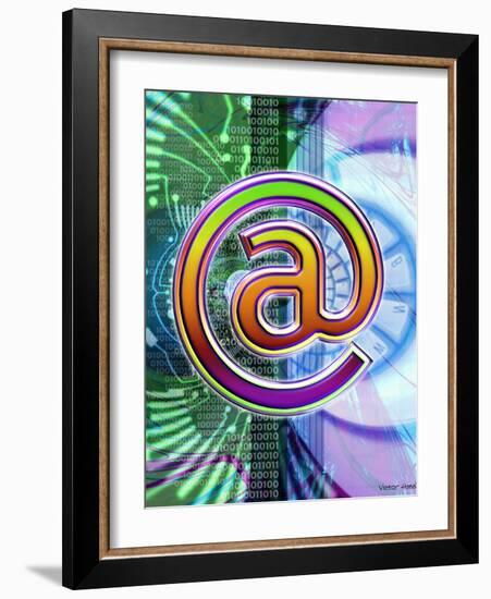 E-mail Symbol-Victor Habbick-Framed Photographic Print