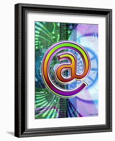 E-mail Symbol-Victor Habbick-Framed Photographic Print