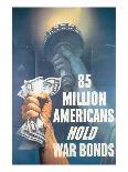 85 Million Americans Hold War Bonds-E^ Melbourne Brindle-Framed Art Print