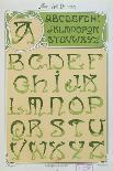 Art Nouveau Alphabet. 1903-E. Mulier-Laminated Giclee Print