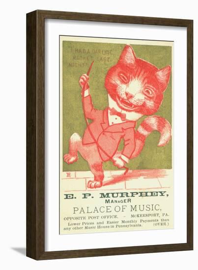 E.P. Murphey, Palace of Music Trade Card-null-Framed Giclee Print