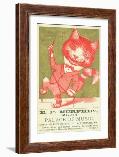 E.P. Murphey, Palace of Music Trade Card-null-Framed Giclee Print