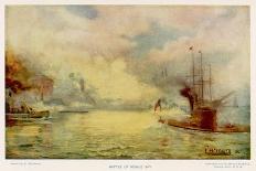 The Battle of Hampton Roads-E. Packbauer-Framed Art Print