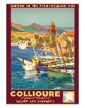 Collioure, France - Eastern Pyrenees - Railways Paris-Orleans-Midi-E^ Paul Champseix-Giclee Print