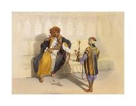 Arab Sheikh Smoking-E Prisse-Framed Premium Giclee Print