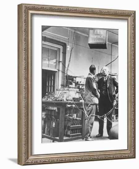 E. Rutherford In the Cavendish Laboratory-Peter Fowler-Framed Photographic Print