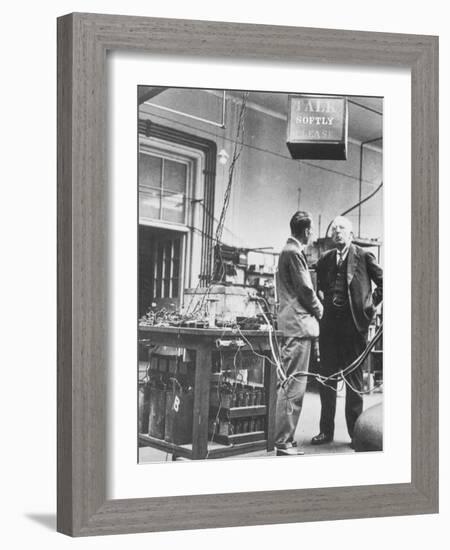 E. Rutherford In the Cavendish Laboratory-Peter Fowler-Framed Photographic Print