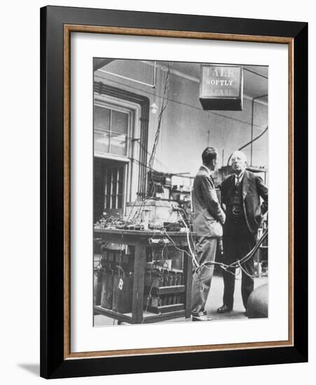 E. Rutherford In the Cavendish Laboratory-Peter Fowler-Framed Photographic Print