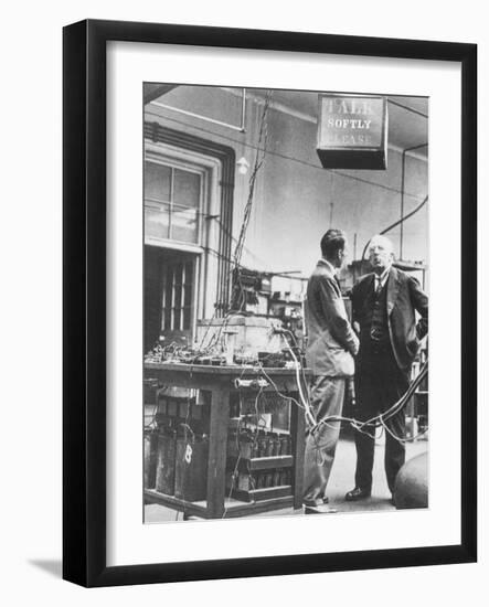 E. Rutherford In the Cavendish Laboratory-Peter Fowler-Framed Photographic Print