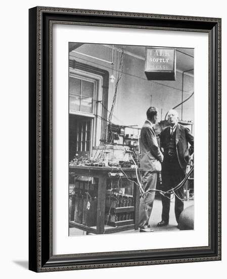 E. Rutherford In the Cavendish Laboratory-Peter Fowler-Framed Photographic Print