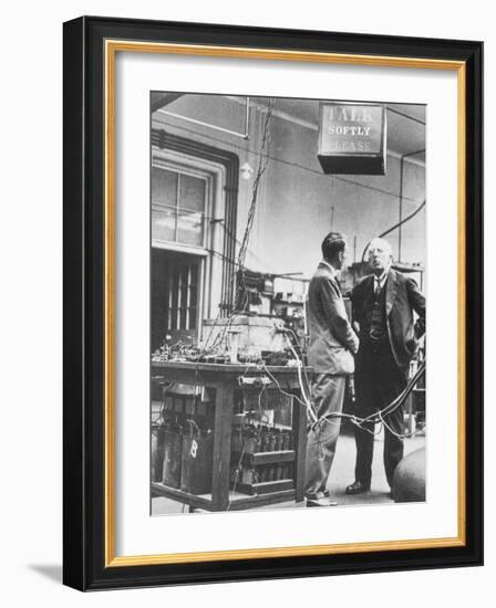 E. Rutherford In the Cavendish Laboratory-Peter Fowler-Framed Photographic Print