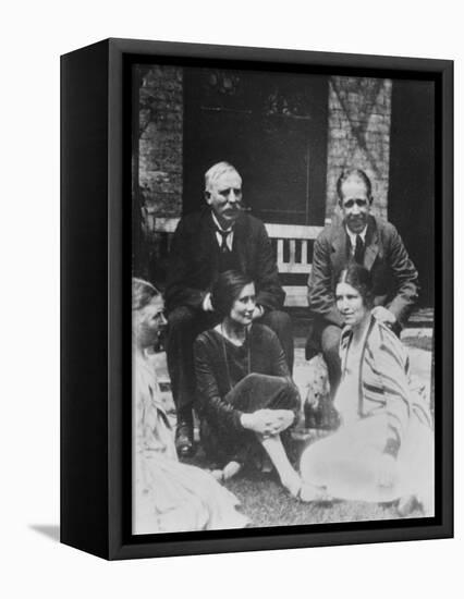 E. Rutherford Together with Niels Bohr-Peter Fowler-Framed Premier Image Canvas