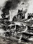 WW1 - Second Battle of Dover Strait - HMS Broke Rams Germans-E.s. Hodgson-Art Print