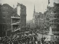 'Her Majesty's Arrival in St. Paul's Churchyard', London, 1897-E&S Woodbury-Framed Giclee Print