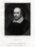 William Shakespeare, English Playwright, 19th Century-E Scriven-Framed Premier Image Canvas