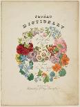 Bouquet of Trumpet Vine, from Flora's Dictionary, 1838-E. W. Wirt-Giclee Print