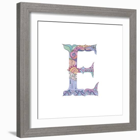 E-Green Girl-Framed Giclee Print