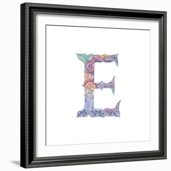 E-Green Girl-Framed Giclee Print