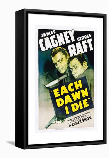 EACH DAWN I DIE, from left: James Cagney, George Raft, 1939.-null-Framed Stretched Canvas