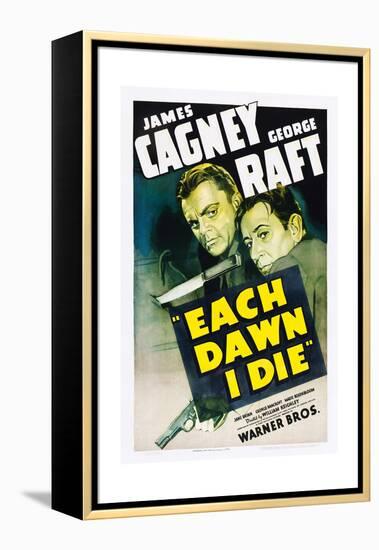 EACH DAWN I DIE, from left: James Cagney, George Raft, 1939.-null-Framed Stretched Canvas