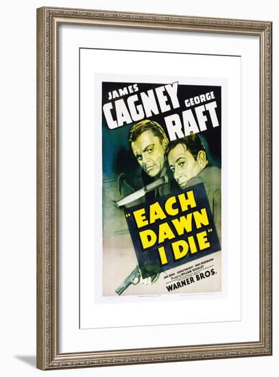 EACH DAWN I DIE, from left: James Cagney, George Raft, 1939.-null-Framed Art Print