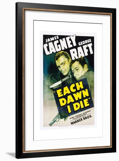 EACH DAWN I DIE, from left: James Cagney, George Raft, 1939.-null-Framed Art Print