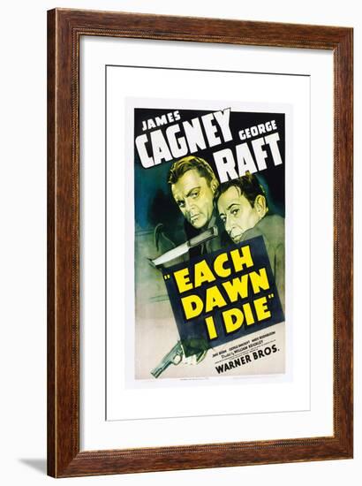 EACH DAWN I DIE, from left: James Cagney, George Raft, 1939.-null-Framed Art Print