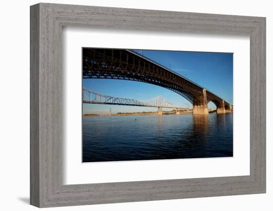 Eads Bridge on the Mississippi River, St. Louis, Missouri-Joseph Sohm-Framed Photographic Print