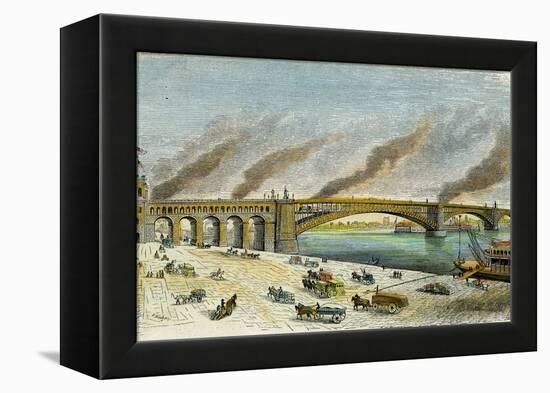 Eads Bridge, St Louis, Missouri, USA, C1874-null-Framed Premier Image Canvas