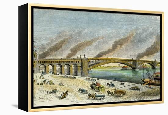 Eads Bridge, St Louis, Missouri, USA, C1874-null-Framed Premier Image Canvas