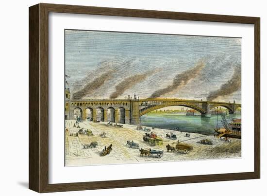 Eads Bridge, St Louis, Missouri, USA, C1874-null-Framed Giclee Print