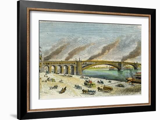 Eads Bridge, St Louis, Missouri, USA, C1874-null-Framed Giclee Print