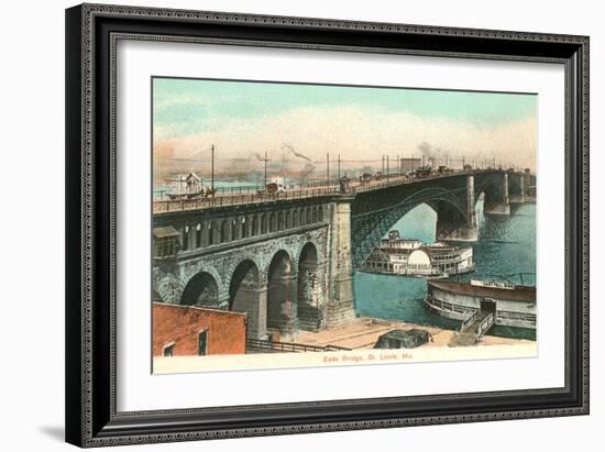 Eads Bridge, St. Louis, Missouri-null-Framed Art Print