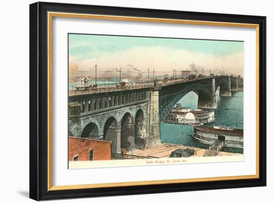 Eads Bridge, St. Louis, Missouri-null-Framed Art Print