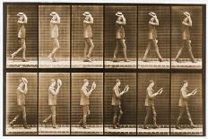 Plate 421. Toilet; Throwing Hand-Kerchief around Shoulders, 1885 (Collotype on Paper)-Eadweard Muybridge-Framed Giclee Print